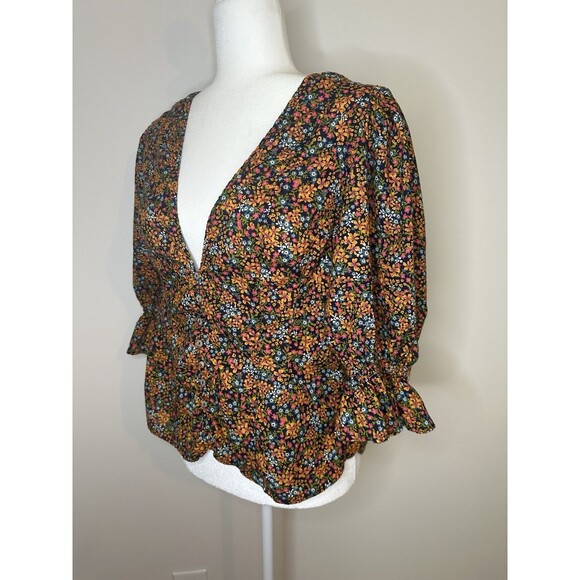 Free People Floral Button-Up Top - Multicolor - Picture 4 of 10